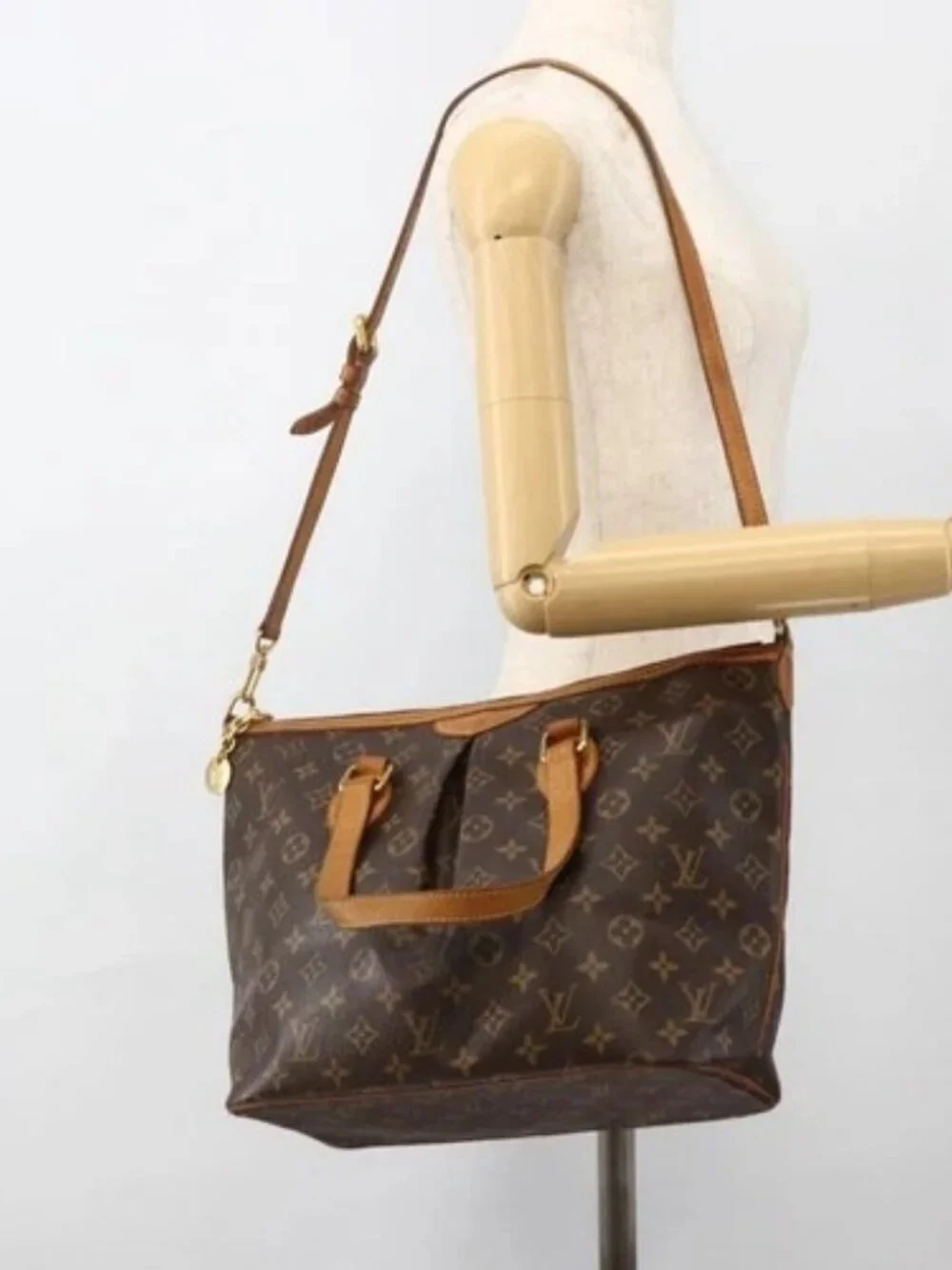 LOUIS VUITTON Monogram Palermo PM Tote Bag M40145 LV Auth YKZ1236